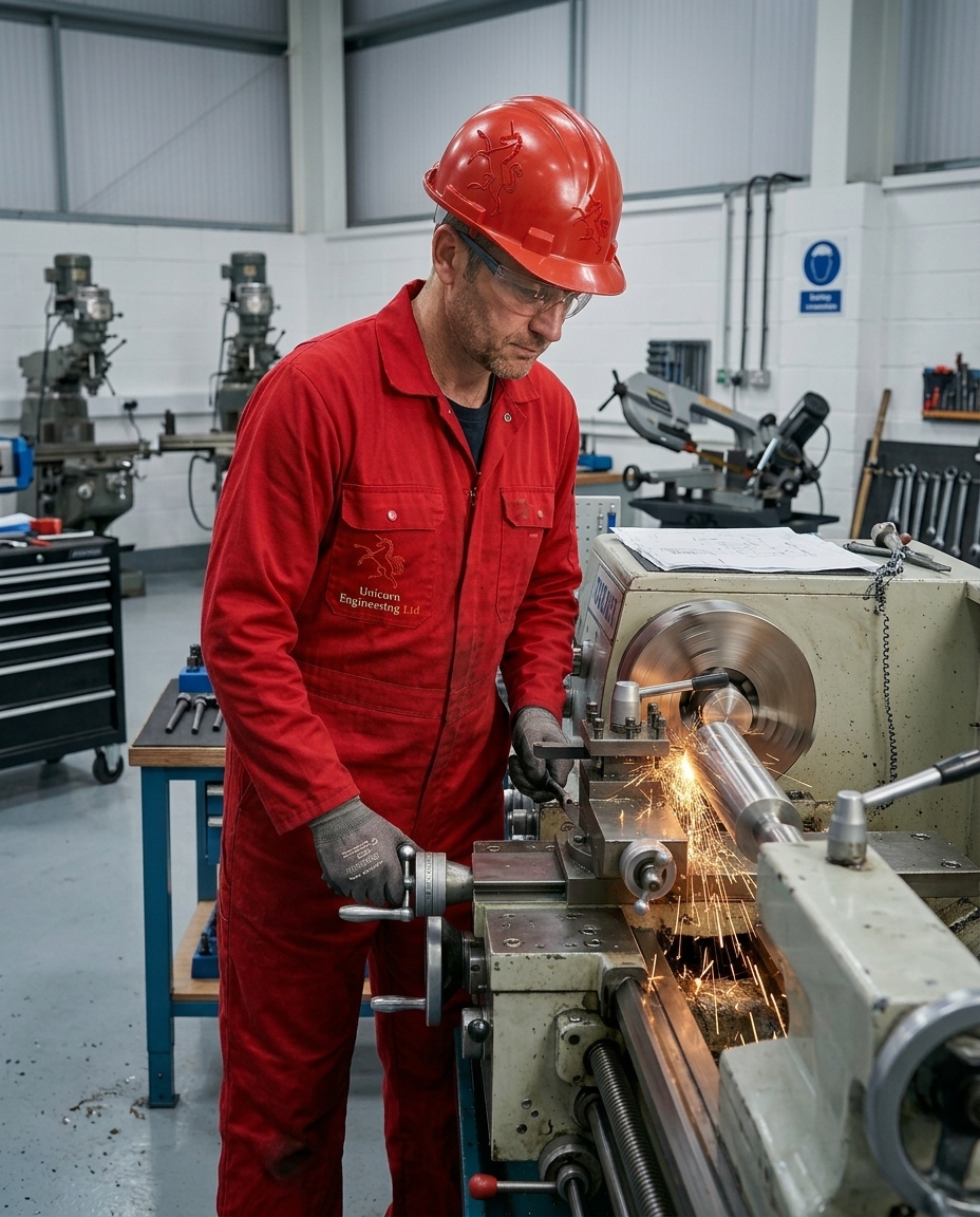 Precision turning a bespoke component